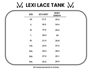 Michelle Mae Lexi Lace Tank - Sky Blue FINAL SALE