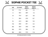 Michelle Mae Sophie Pocket Tee - Hot Pink FINAL SALE