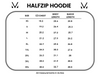Michelle Mae Classic Halfzip Hoodie - Monochrome