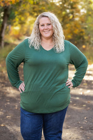 Larissa Long Sleeve - Evergreen