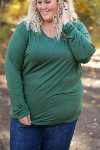 Larissa Long Sleeve - Evergreen