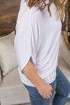Michelle Mae Darcy Dolman Top - White