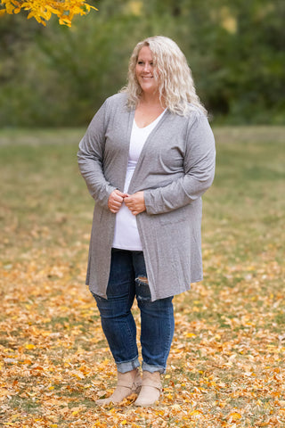 Classic Cardigan - Light Grey