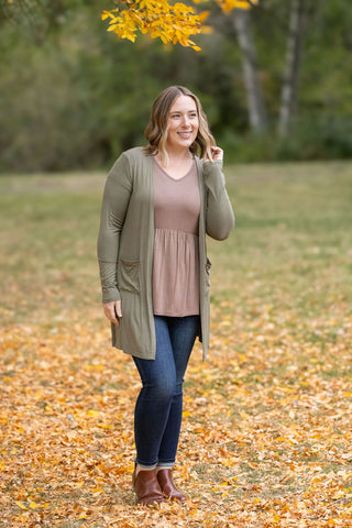 Classic Cardigan - Olive