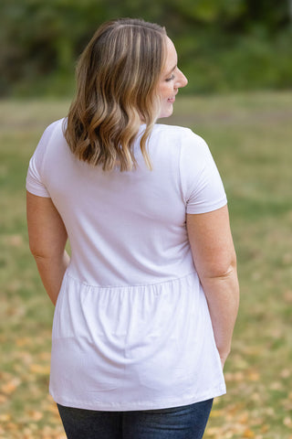 Sarah Ruffle Top - White