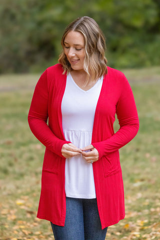 Classic Cardigan - Red