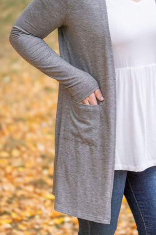 Classic Cardigan - Light Grey