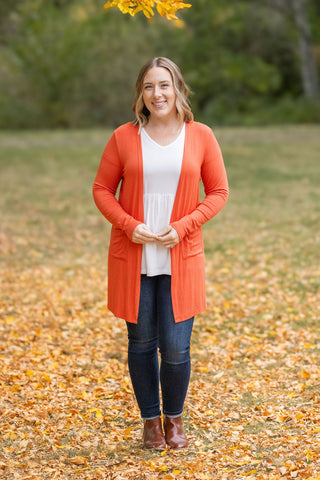 Classic Cardigan - Pumpkin