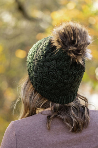 DB Knit Pom Beanie - Evergreen