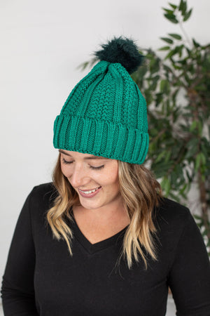Michelle Mae Morgan Micro Braid Beanie - Green