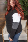 Michelle Mae Varsity Pullover - Monochrome FINAL SALE