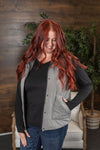 Michelle Mae Remy Zip Up Vest - Heathered Grey