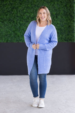 Madison Cozy Cardigan - Blue