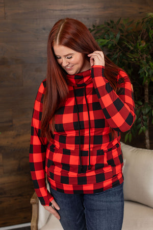 Michelle Mae Cloud Funnel Neck - Buffalo Plaid
