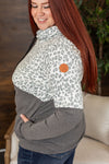Michelle Mae Ashley Hoodie - Charcoal Leopard