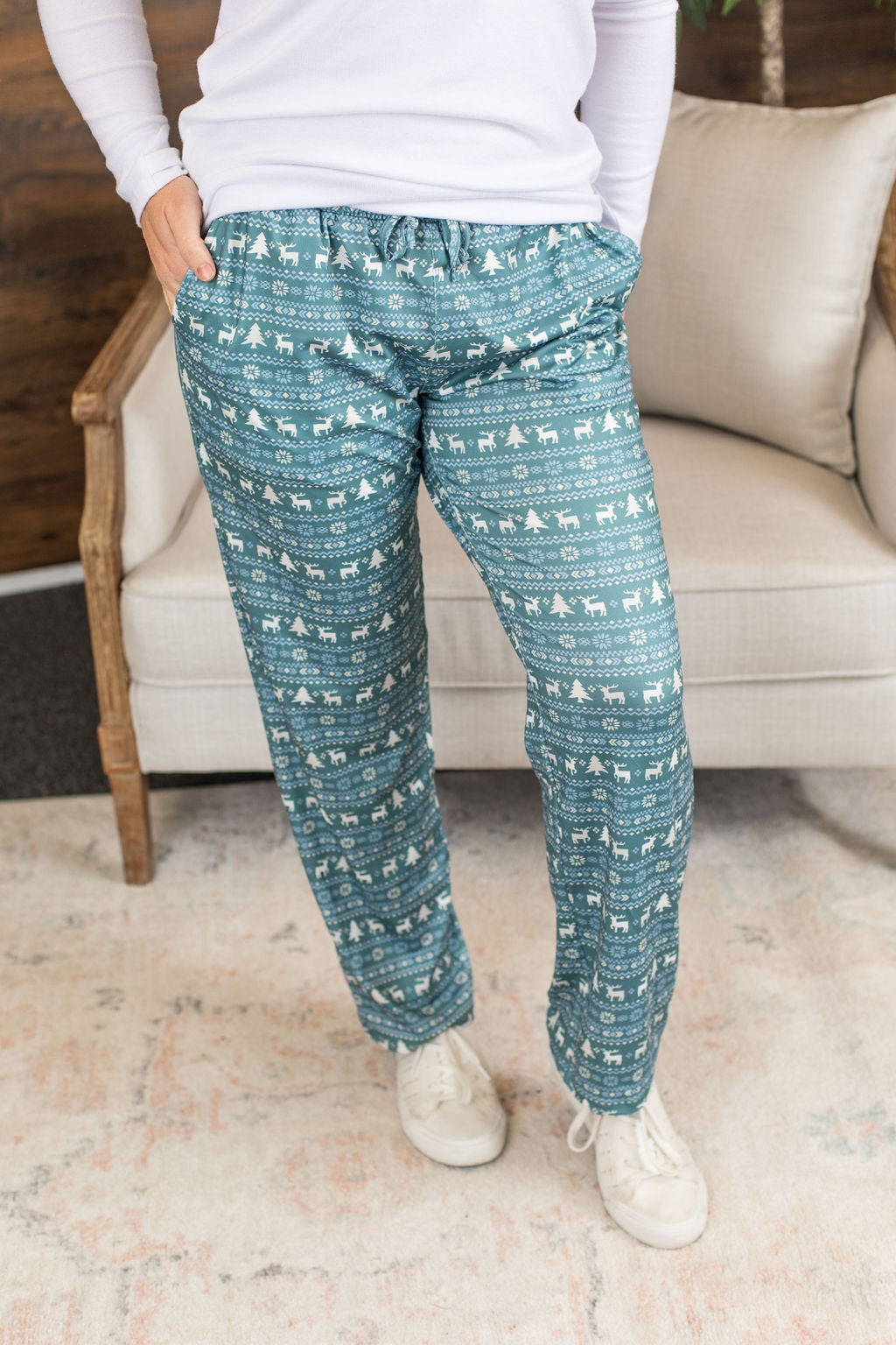 Michelle Mae Lounge Pants - Winter Wonderland