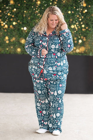 Evergreen Christmas Pajama Set