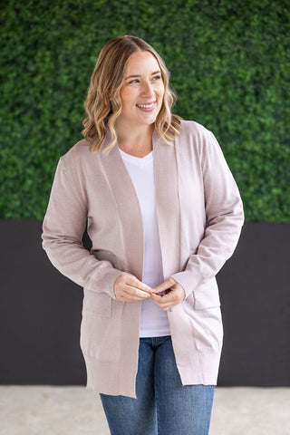 High Pocket Cardigan - Champagne FINAL SALE