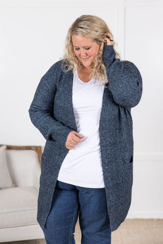 Madison Cozy Cardigan - Midnight Skies