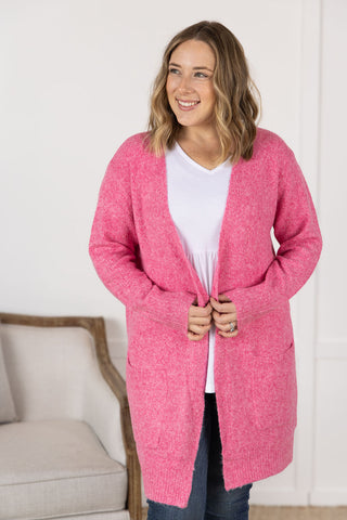 Madison Cozy Cardigan - Pink