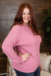 Michelle Mae Corrine Ribbed Pullover Top - Pink FINAL SALE