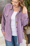 Michelle Mae Cable Knit Jacket - Lavender