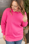 Michelle Mae Vintage Wash Pullover - Hot Pink