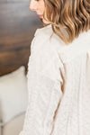 Michelle Mae Cable Knit Jacket - Ivory
