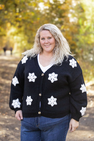 Snowflake Cardigan - Black