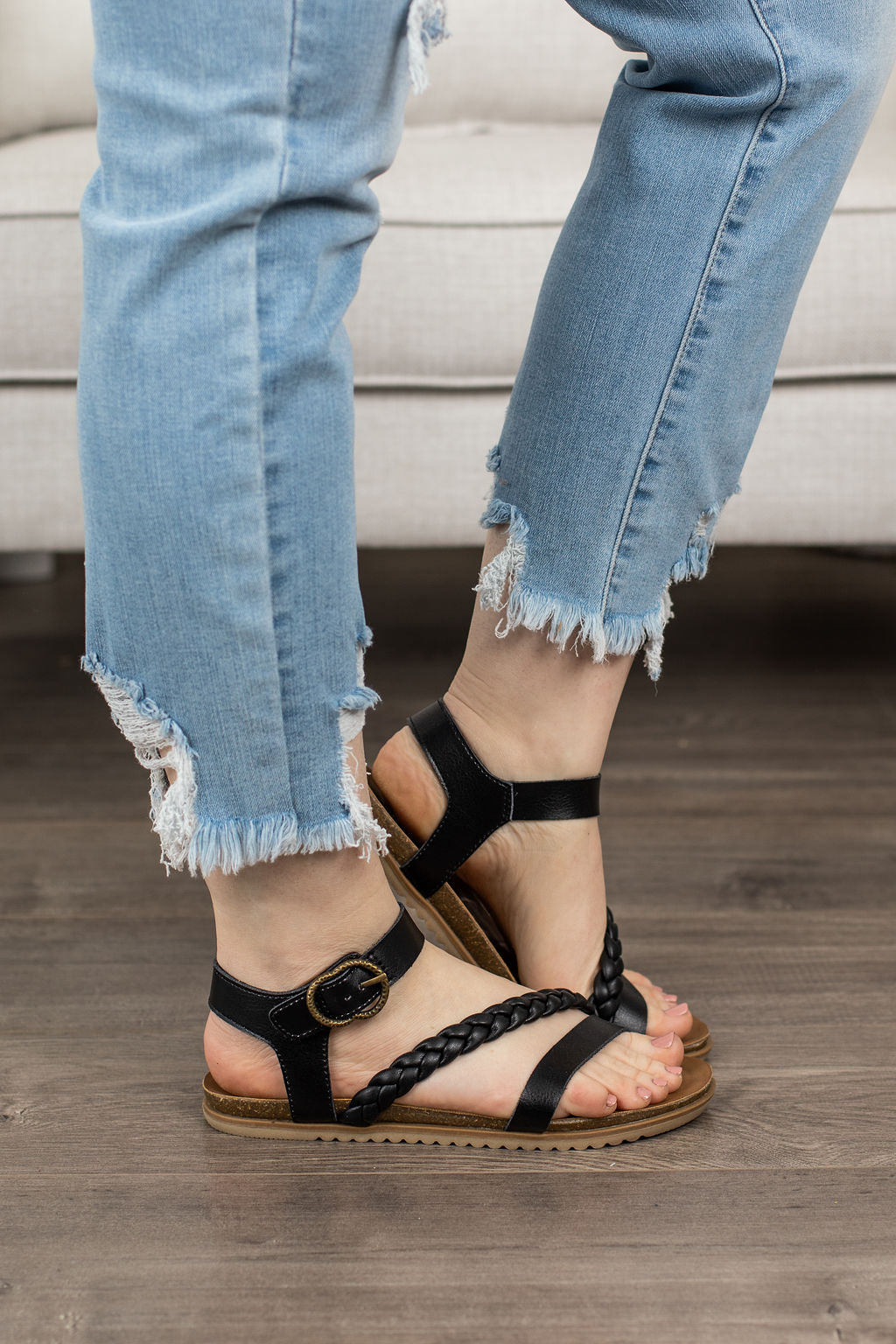 Blowfish Mylo Sandals - Black Mandala Dyecut- FINAL SALE