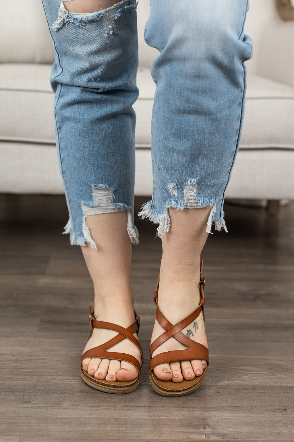 Blowfish Mercury Sandal- Wood Dyecut- FINAL SALE