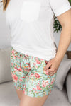 Michelle Mae Jamie Shorts - Mint Floral