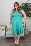 Michelle Mae Bailey Dress - Turquoise Floral FINAL SALE