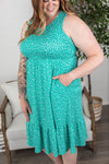 Michelle Mae Bailey Dress - Turquoise Floral FINAL SALE