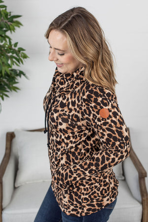 Michelle Mae Cloud Funnel Neck - Classic Leopard