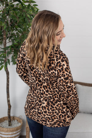 Michelle Mae Cloud Funnel Neck - Classic Leopard