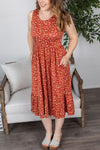 Michelle Mae Bailey Dress - Rust Floral