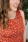 Michelle Mae Bailey Dress - Rust Floral