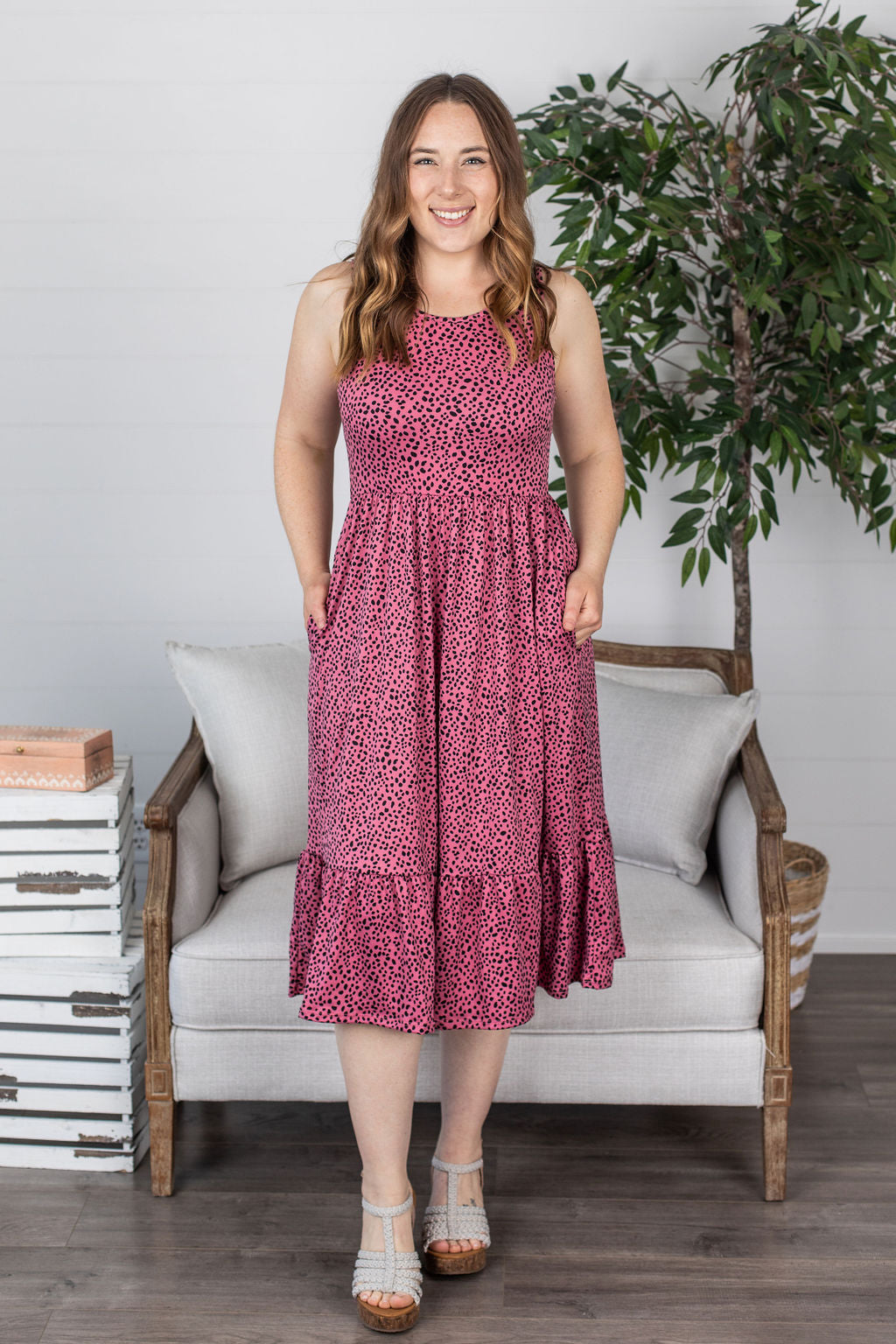Michelle Mae Bailey Dress - Pink Dot