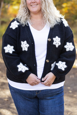 Snowflake Cardigan - Black