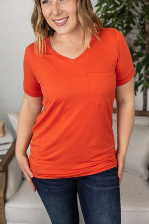Michelle Mae Sophie Pocket Tee - Pumpkin