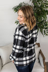 Michelle Mae Norah Plaid Shacket - Classic Black and White