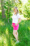 Michelle Mae Jamie Shorts - Hot Pink