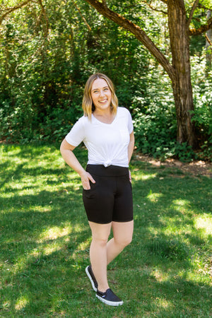 Michelle Mae Athleisure Shorts - Black