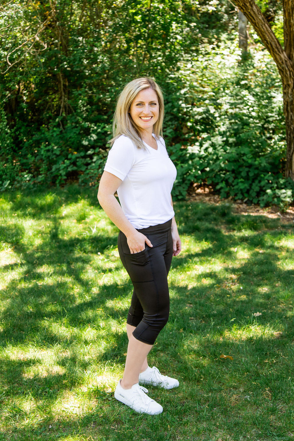Michelle Mae Athleisure Capris - Black