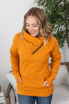 Michelle Mae Classic ZipCowl Sweatshirt - Camel