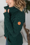 Michelle Mae Geometric Button Snap Pullover - Evergreen