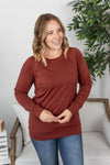 Michelle Mae Kayla Lightweight Pullover - Rust