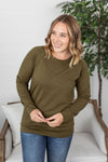 Michelle Mae Kayla Lightweight Pullover - Olive