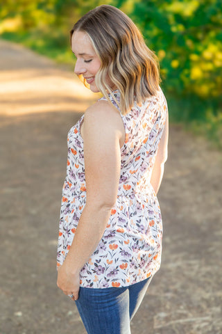 Renee Ruffle Tank - Harvest Floral FINAL SALE